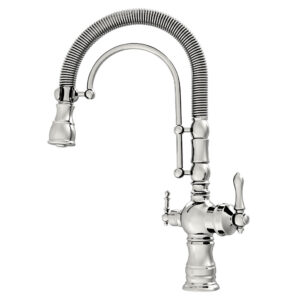 ظرفشویی فنری مدل آترین | کروم (دو منظوره)